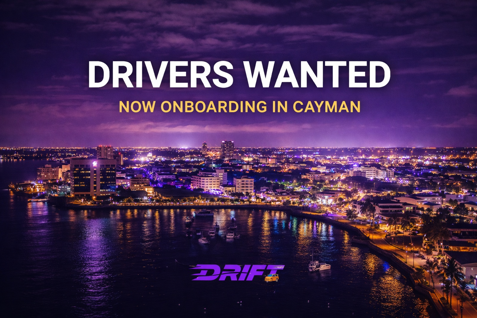 Drivers Wanted - Now Onboarding in Cayman